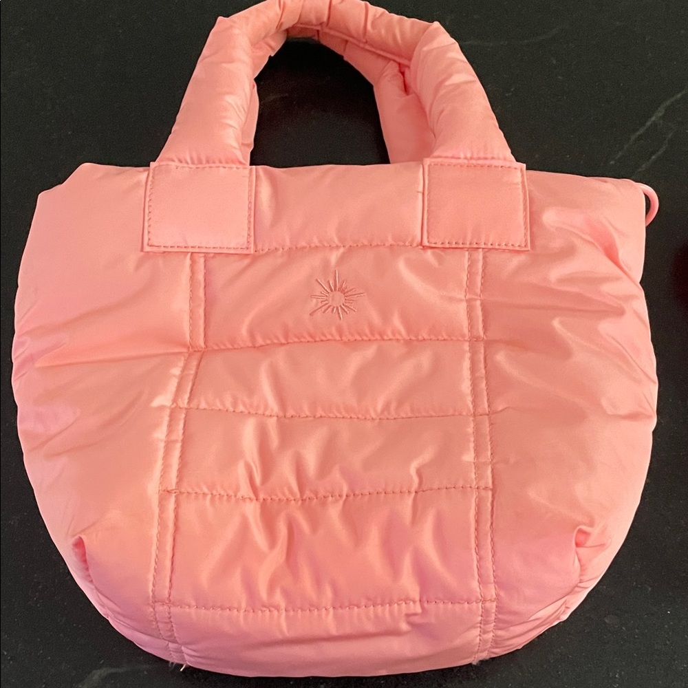Chic Pink Quilted Tote Bag